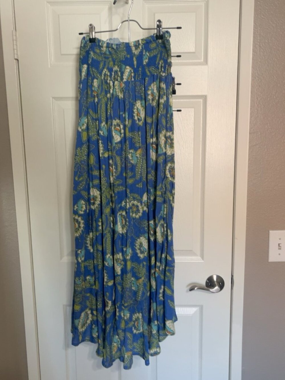 Emerson Rose Blue Green Floral Maxi Skirt NWT Size XL